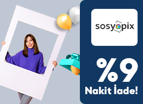 MepaşKart ile Sosyopix Mağazasından Yapacağınız Alışverişlerde %9 Nakit İade Fırsatı Sizi Bekliyor.